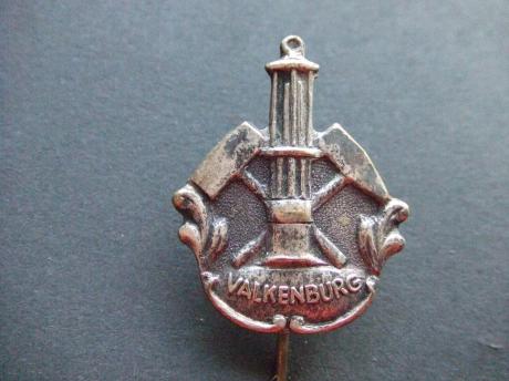 Valkenburg symbool van de mijnbouw zilverkleurig